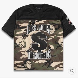 The Hundreds x Cash Money Cash Football Jersey Camo